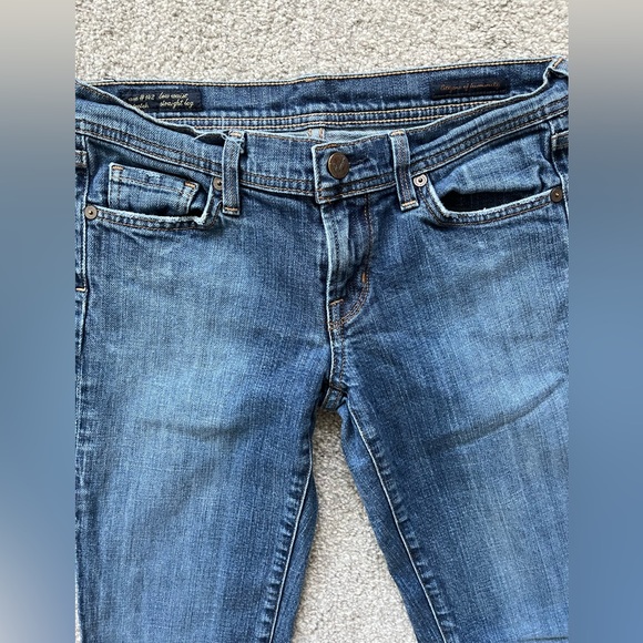 EUC Citizens of Humanity Ava #142 Straight Leg Stretch Low Waist Size 28 - Picture 5 of 9